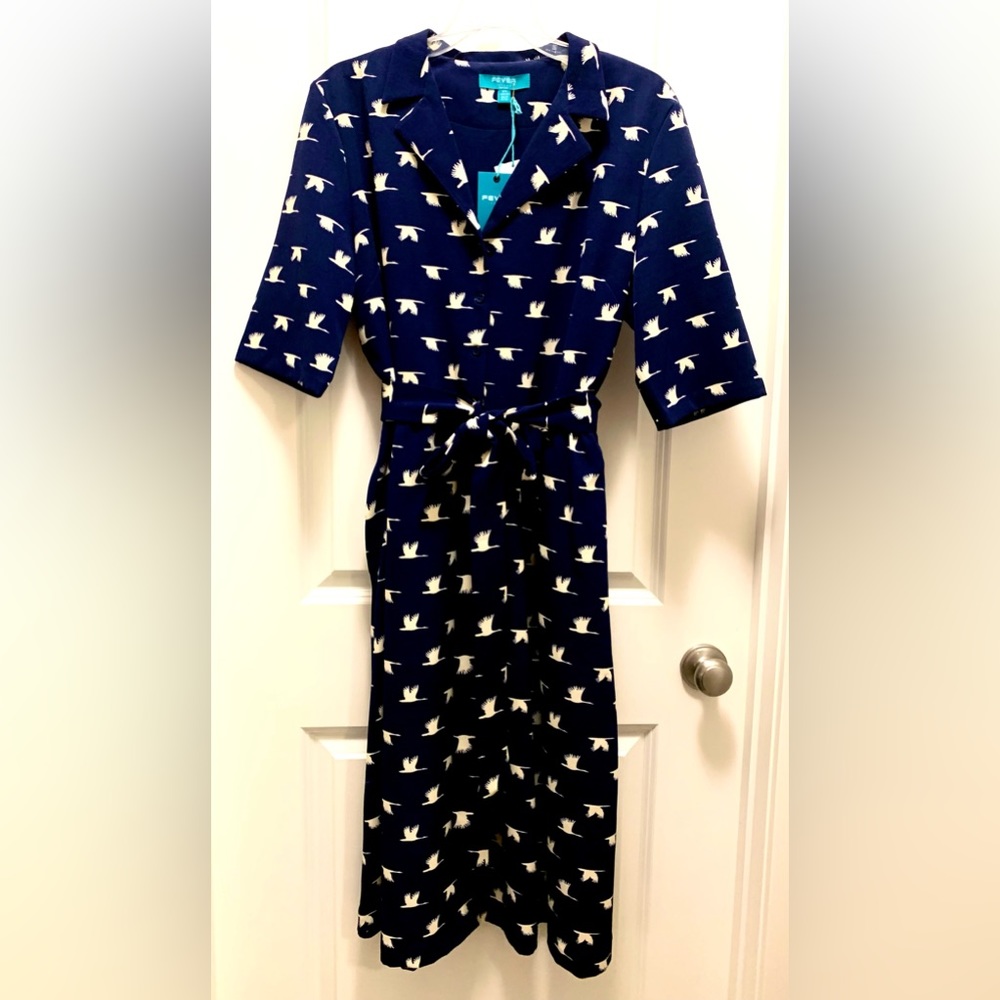 Fever London Heritage Collection “Aria” Shirt Dress NWT 14 - Picture 2 of 10